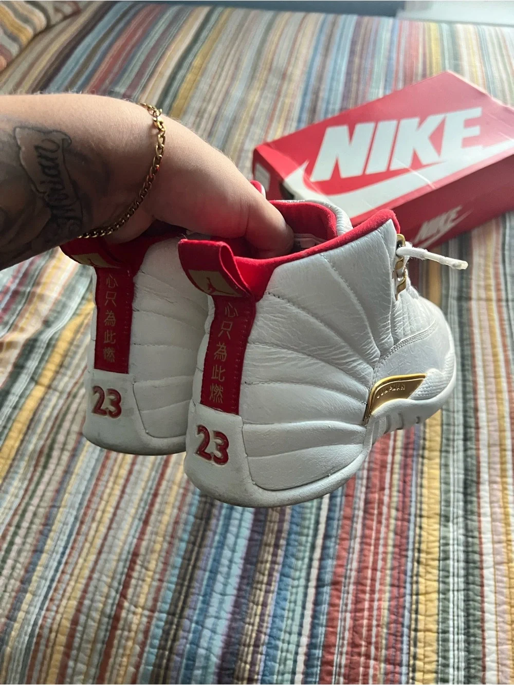 Jordan 12s Chinese New Year White & Red